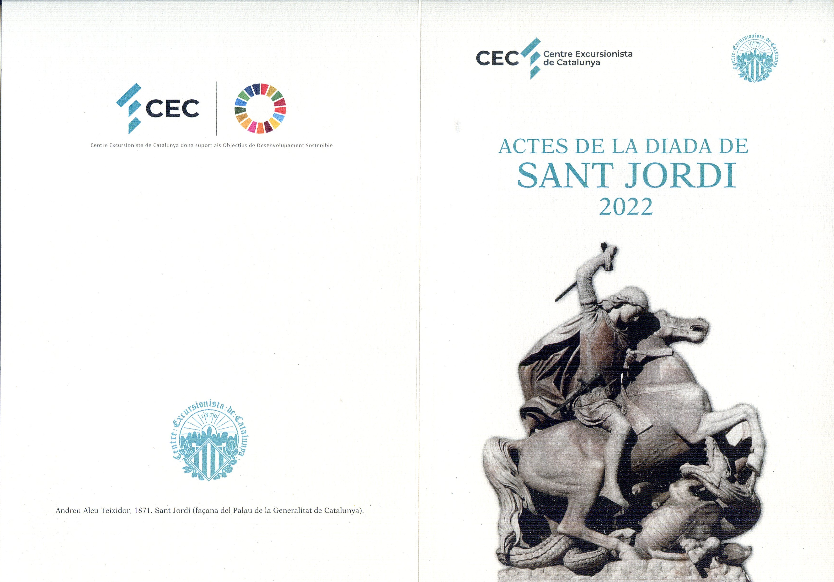 Actes de la Diada de Sant Jordi 2022 - Portada